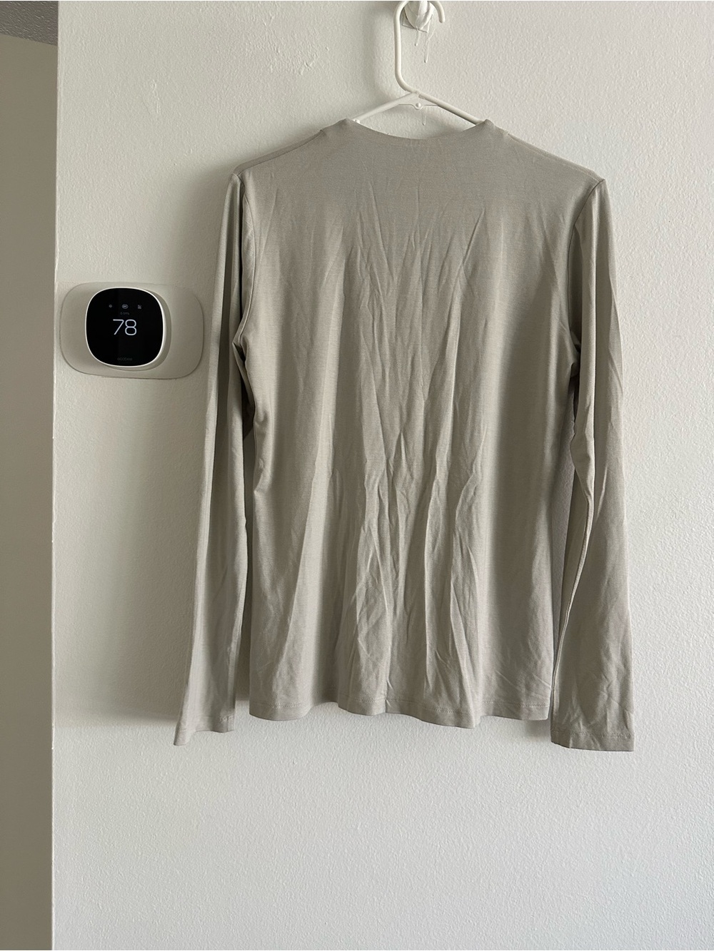 Anatomie Women's Long-Sleeve Cardigan Shirt - Light Gray tan medium